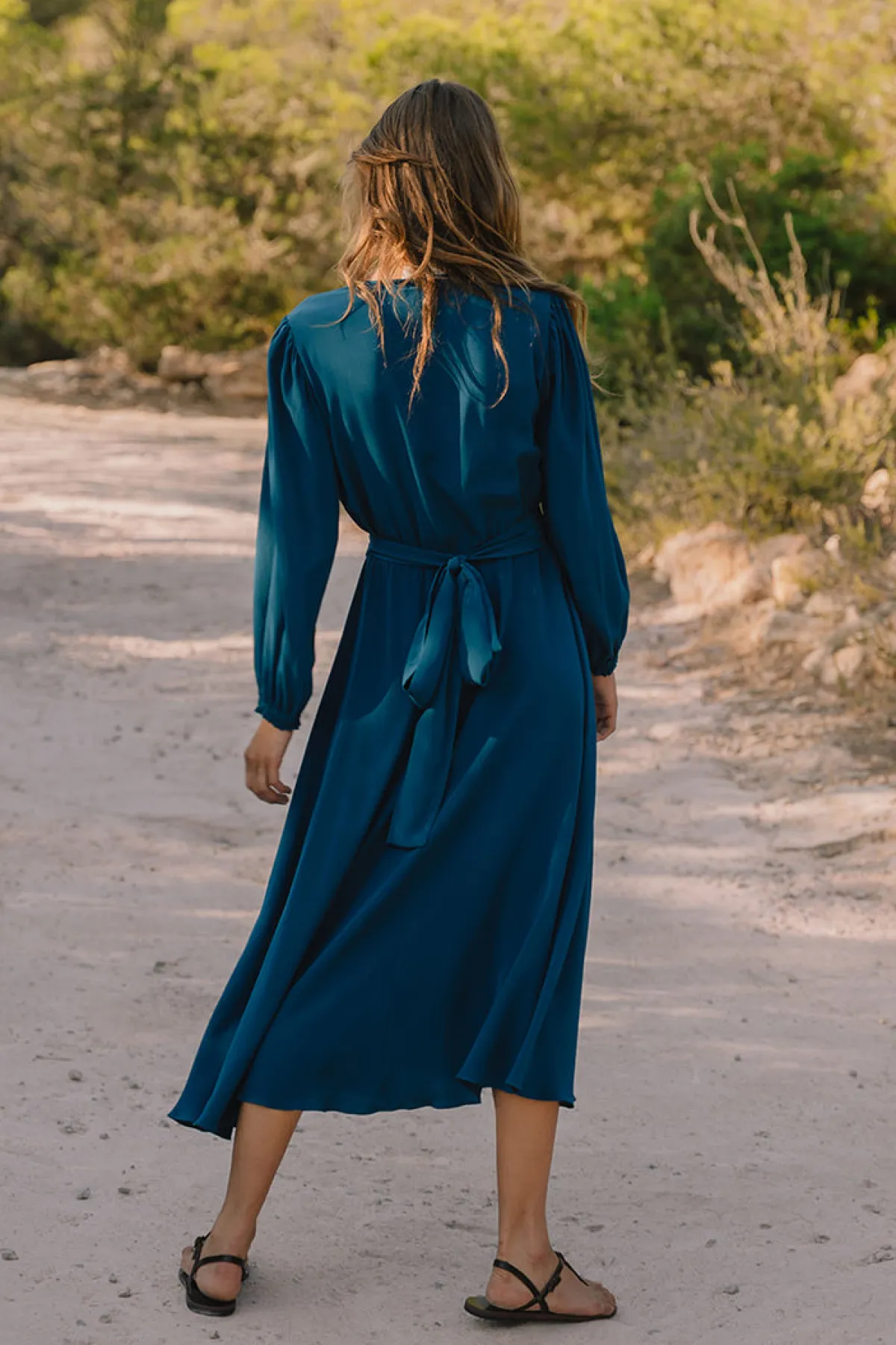 ines_long_sleeve_midi_dress__made_to_order_3.webp Soler Ines Long Sleeve Midi Dress | Made to Order