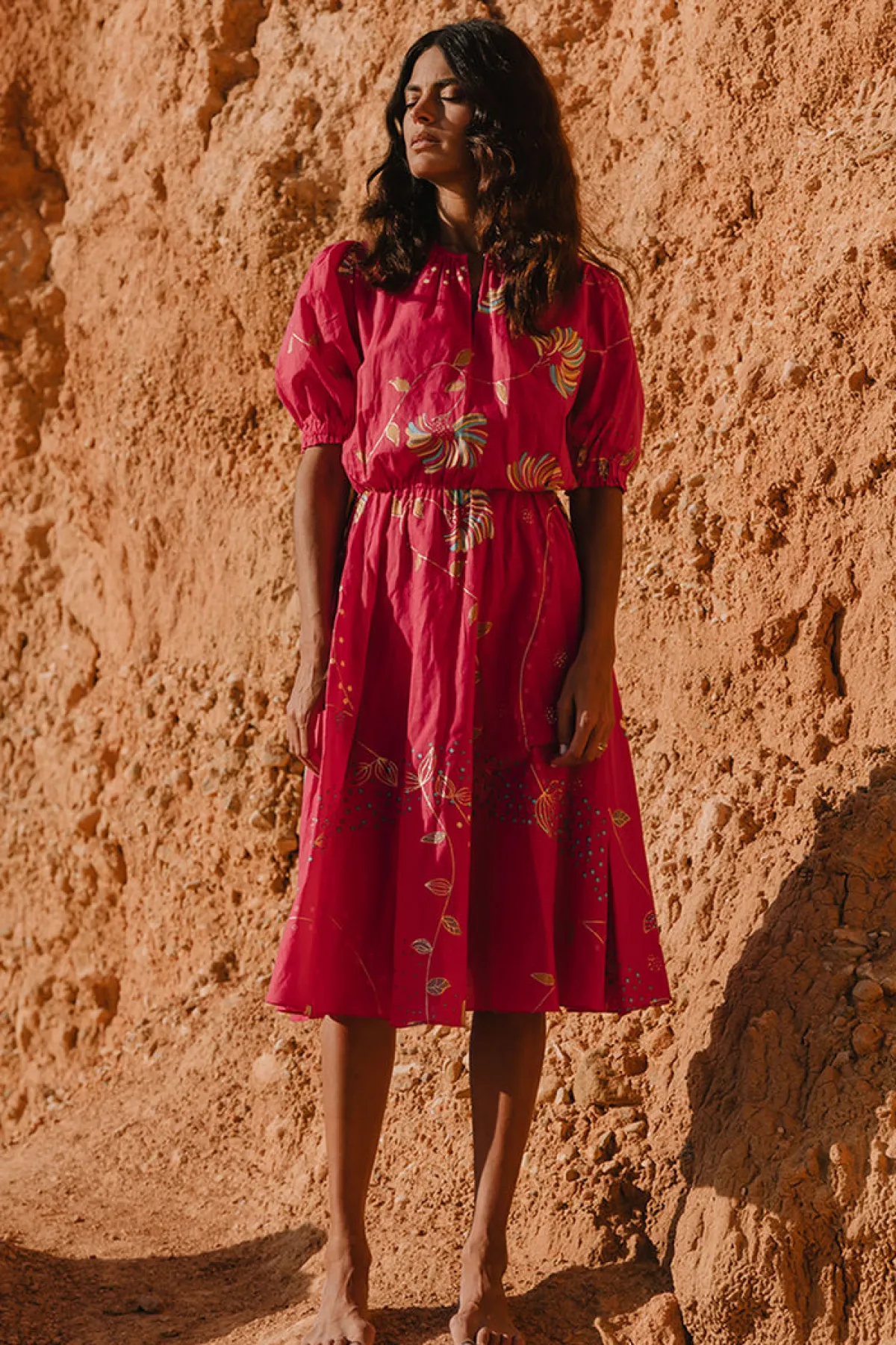 Soler Ines Short Sleeve Knee Length Dress | Made to Order